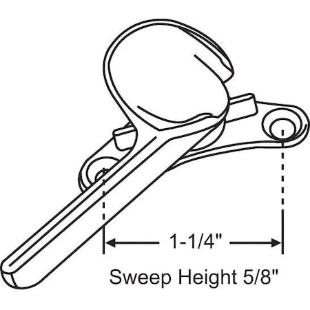 Strybuc Sash Lock Bright Zinc Die Cast 50-641